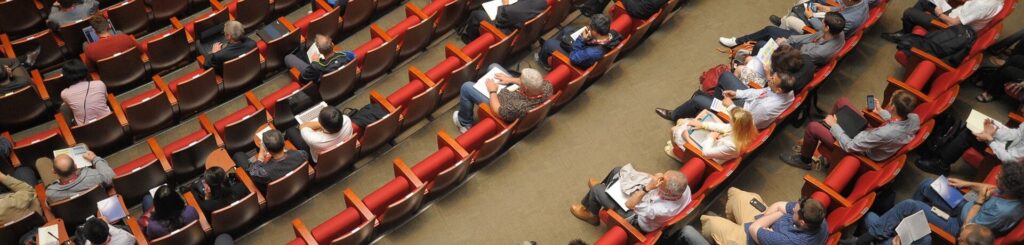 audience in auditorium
